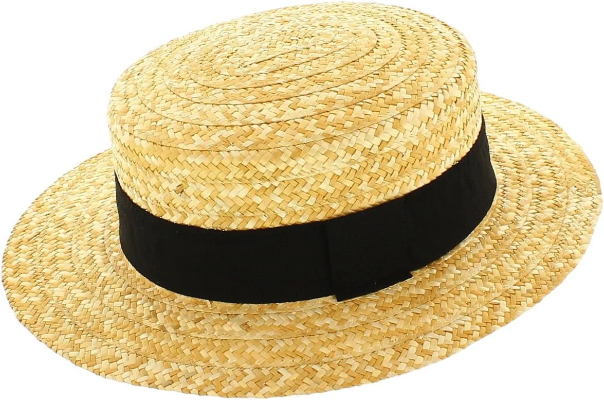 Chapeau Paille - Canotier - Véritable