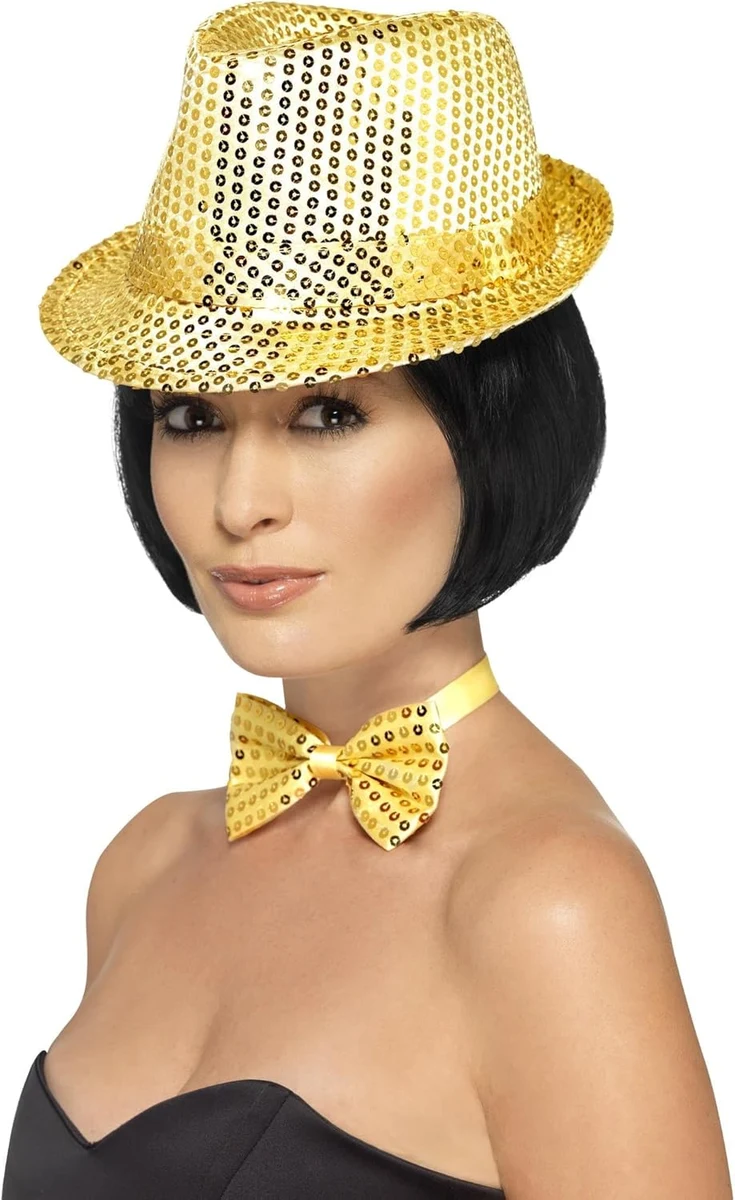 Smiffys - Chapeau Borsalino Sequins