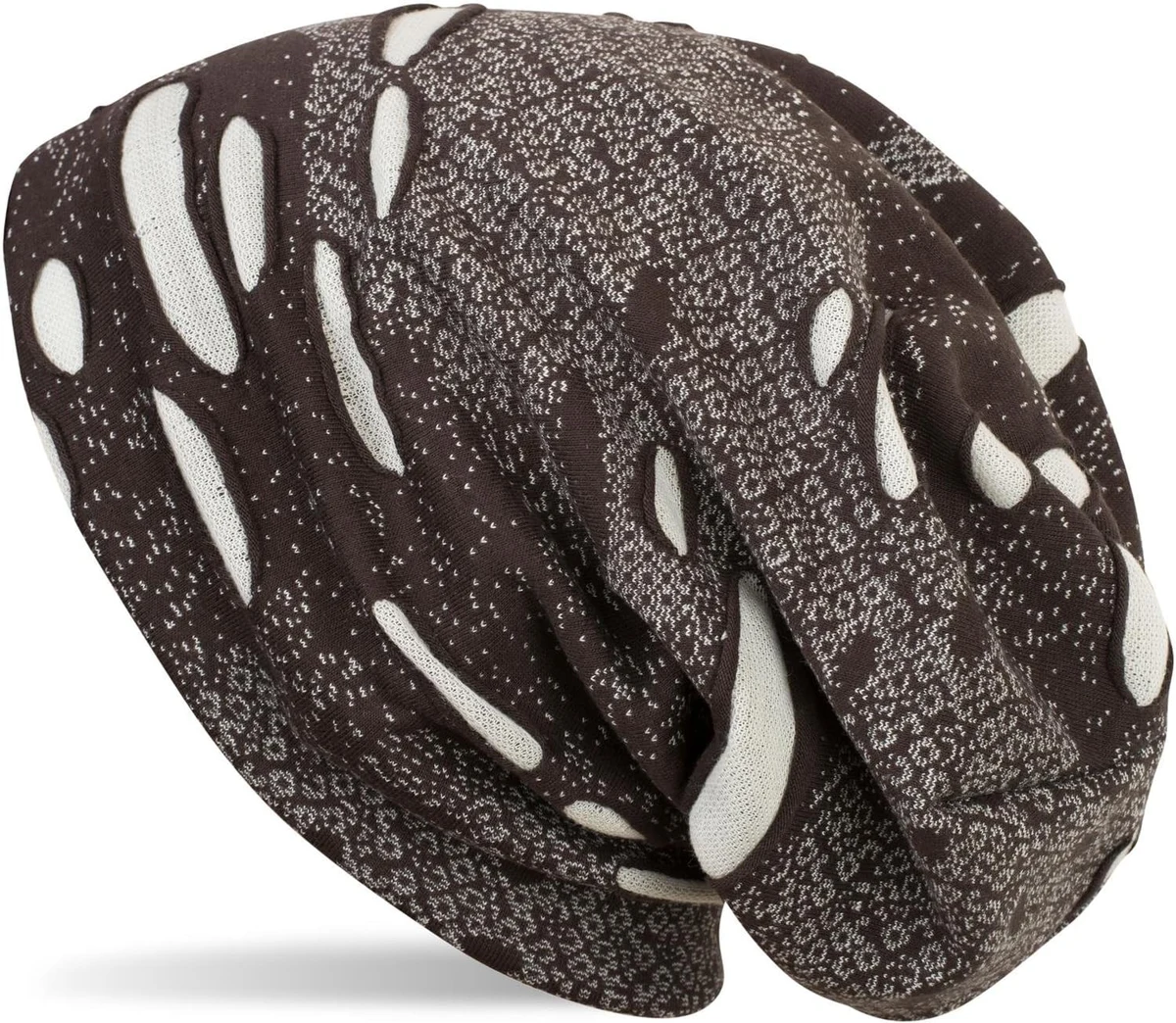 styleBREAKER Bonnet avec des Trous dans détruits millésime Used Look, Beanie, Unisexe 04024036