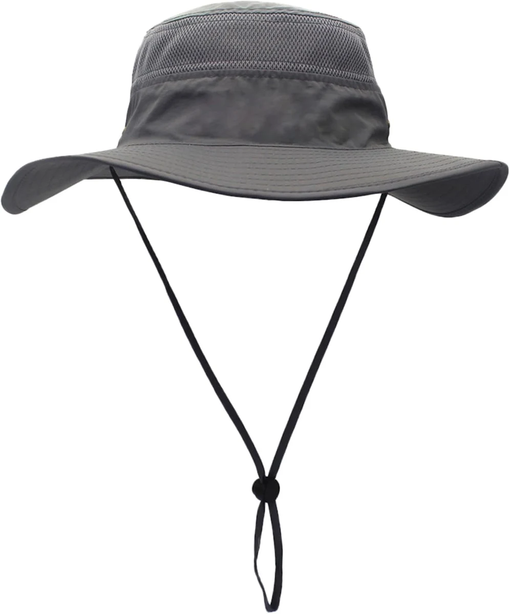 Unisex Outdoor Chapeau de Pêcheur Chapeau de Seau Chapeaux de Brousse Respirable Séchage Rapide Sombrero Prévention Soleil