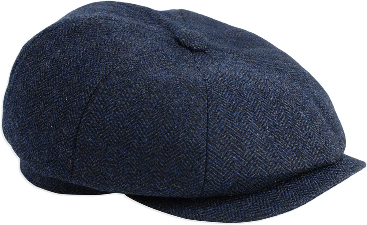 Gamble & Gunn Shelby Casquette Gavroche Homme imperméable pour l'hiver Style Casquette Vintage Ancienne avec visière