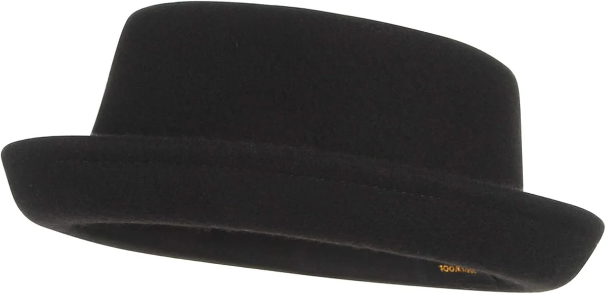 Cloud Kids Pork Pie Chapeau en feutre Fedora Trilby pour hommes et femmes noir