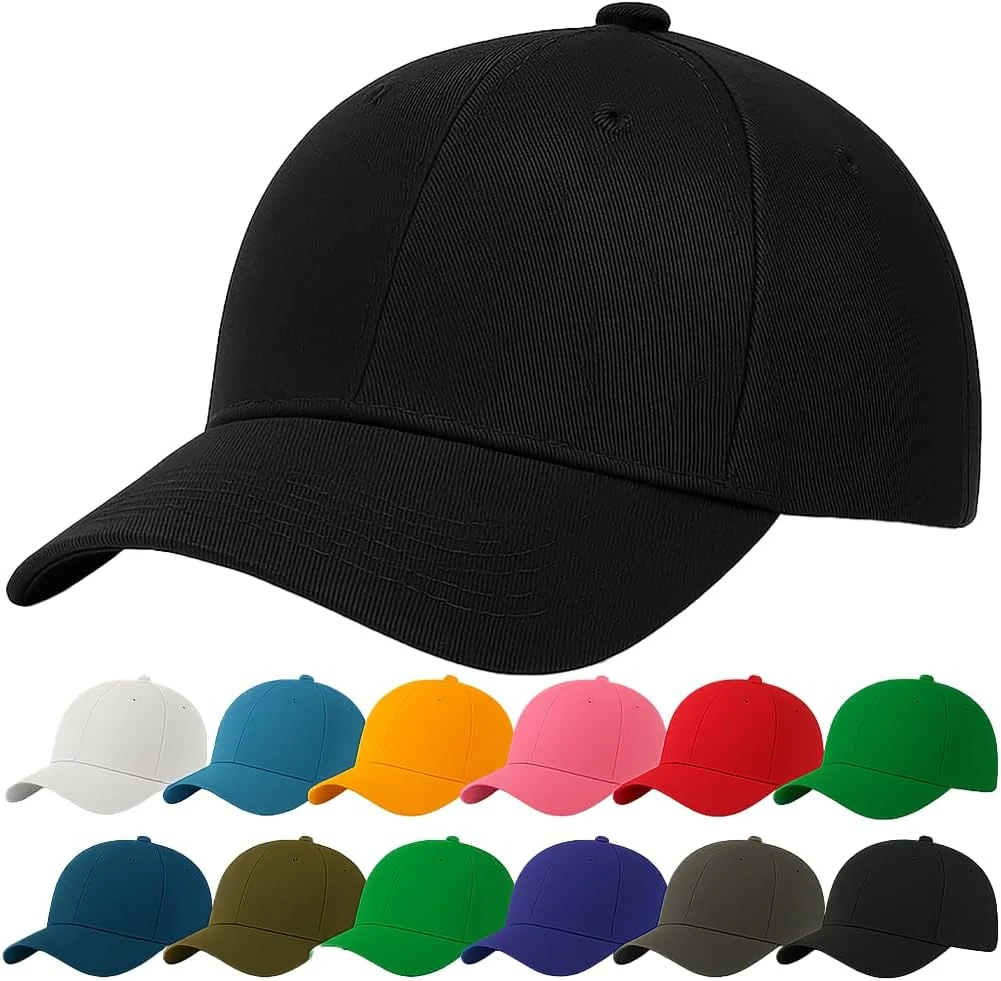 4sold Casquette Baseball Snapback Hip Pop Couleur Unie Ajustable 6 Panneaux Taille Unique Golf Hat Motorcycle Trucker Cap - Homme Femme