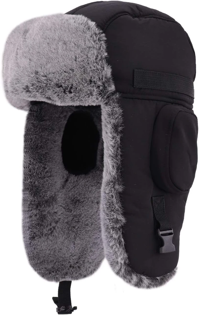 Gisdanchz Hiver Coupe-Vent Casquette Chapka Russe Fourrure
