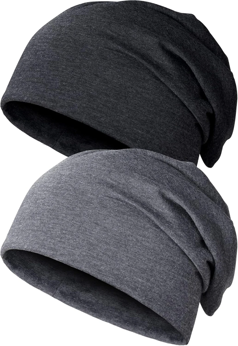 2 Pièces Bonnet Hiver, Unisexe Bonnet Ski, Jersey Slouch Bonnet pour Hommes et Femmes