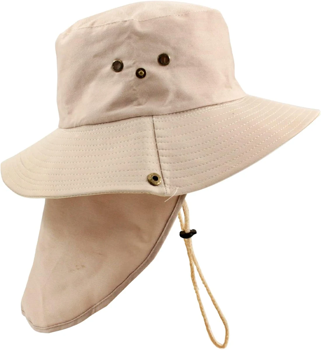 Carnavalife Chapeau de soleil avec protection du cou pour homme et femme, casquette de pêcheur respirante et pliable, bonnet avec oreilles de camping et de marche, unisexe, taille unique