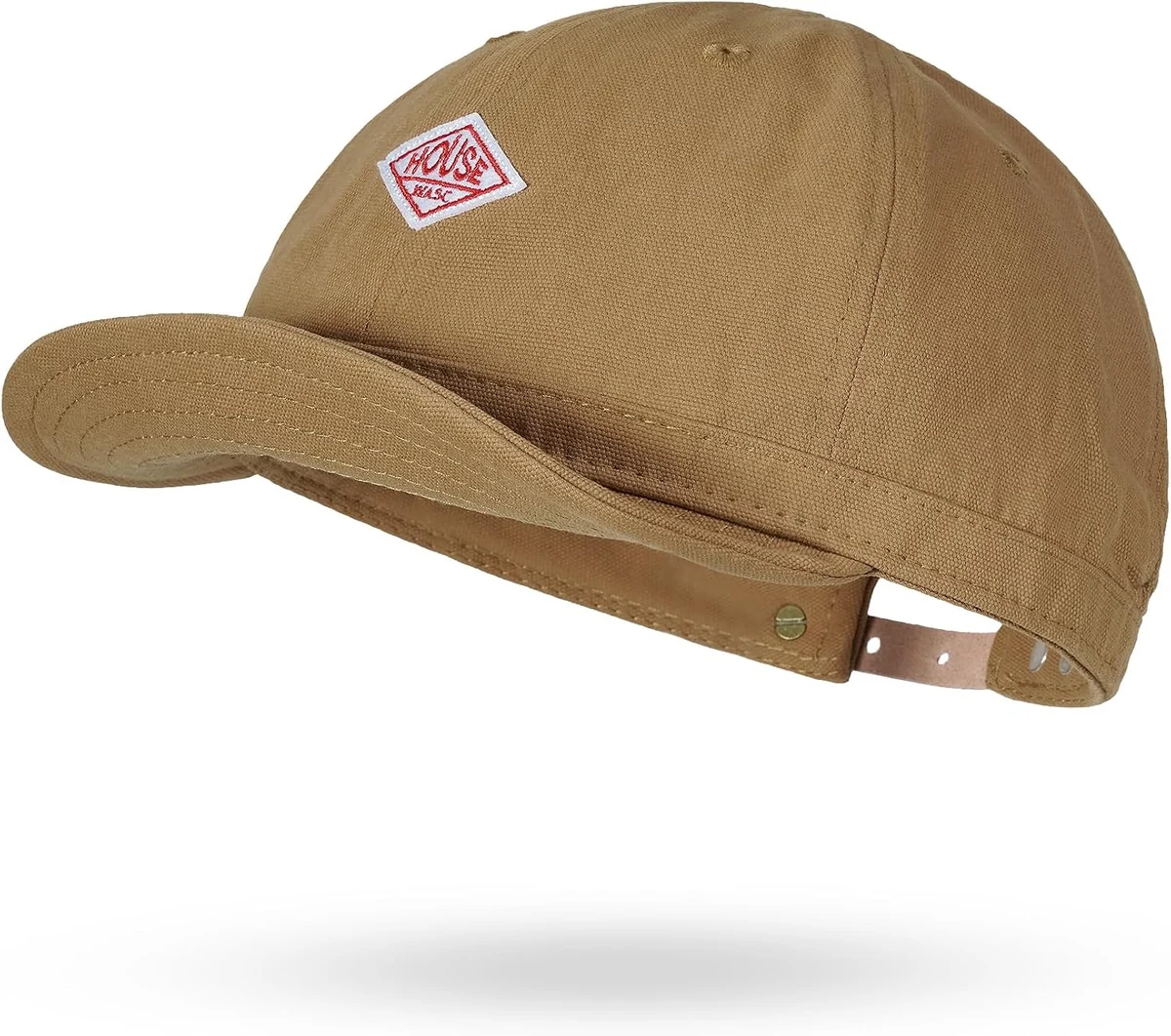 CLAPE Casquette Bord Court Coton Casquette de Baseball à Vsière Courte Réglable Bord Souple Outdoor Sport