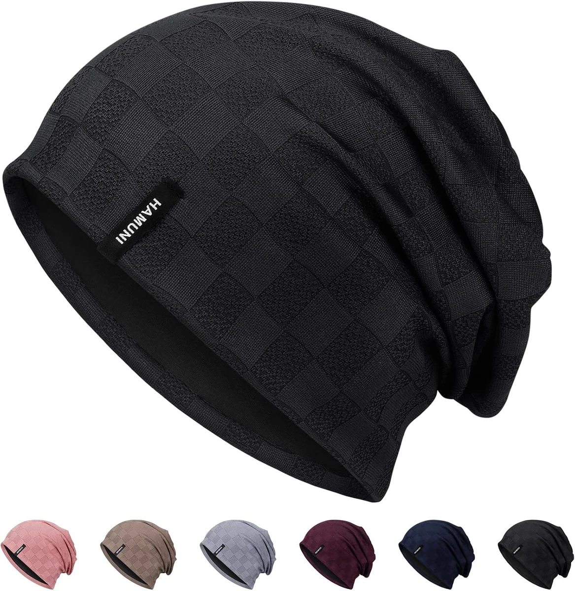 Bonnet souple pour homme et femme - En tricot jacquard fin et léger - Bonnet souple - Unisexe - Hip-Hop classique - Pour l'hiver et l'été