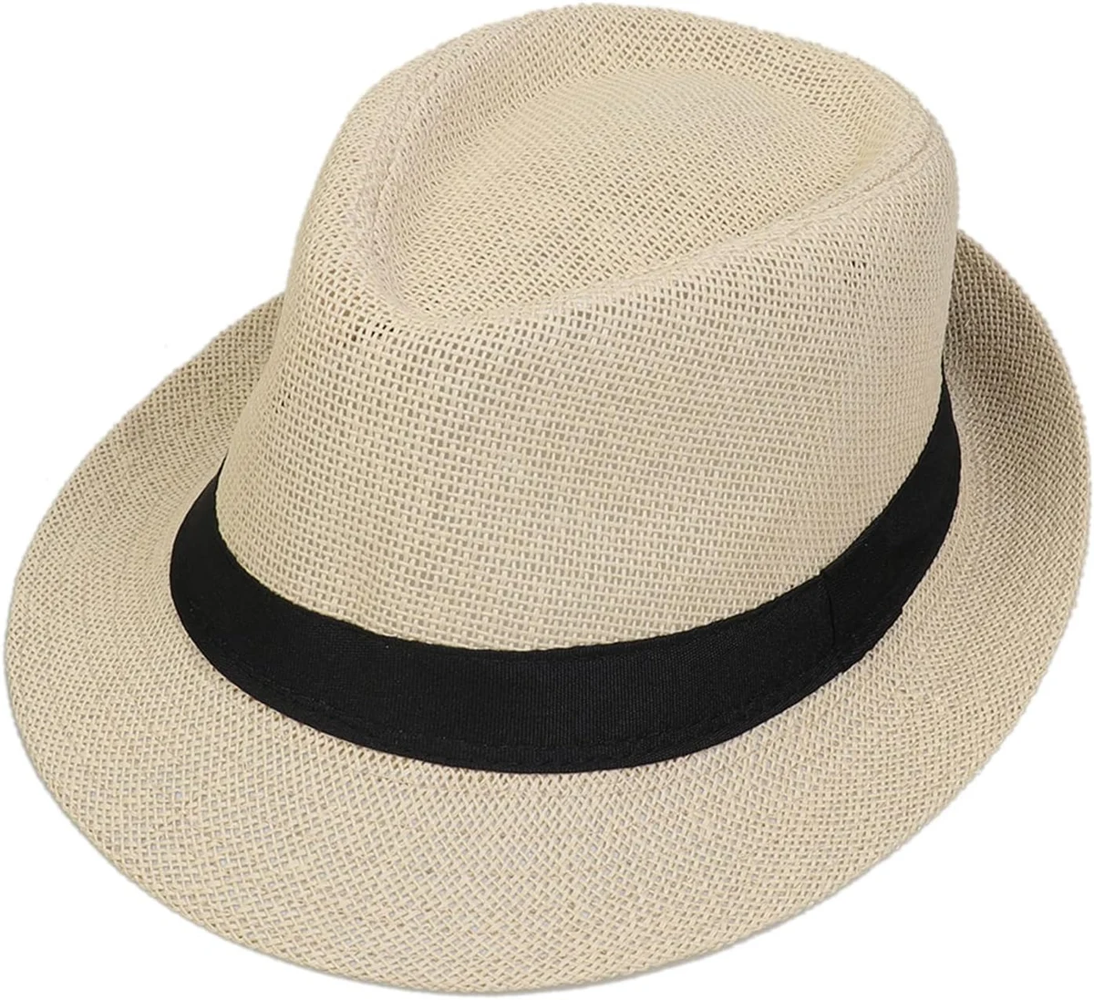 Panama Plage Femme Homme Rétro | Chapeau de Fedora Eté Respirant