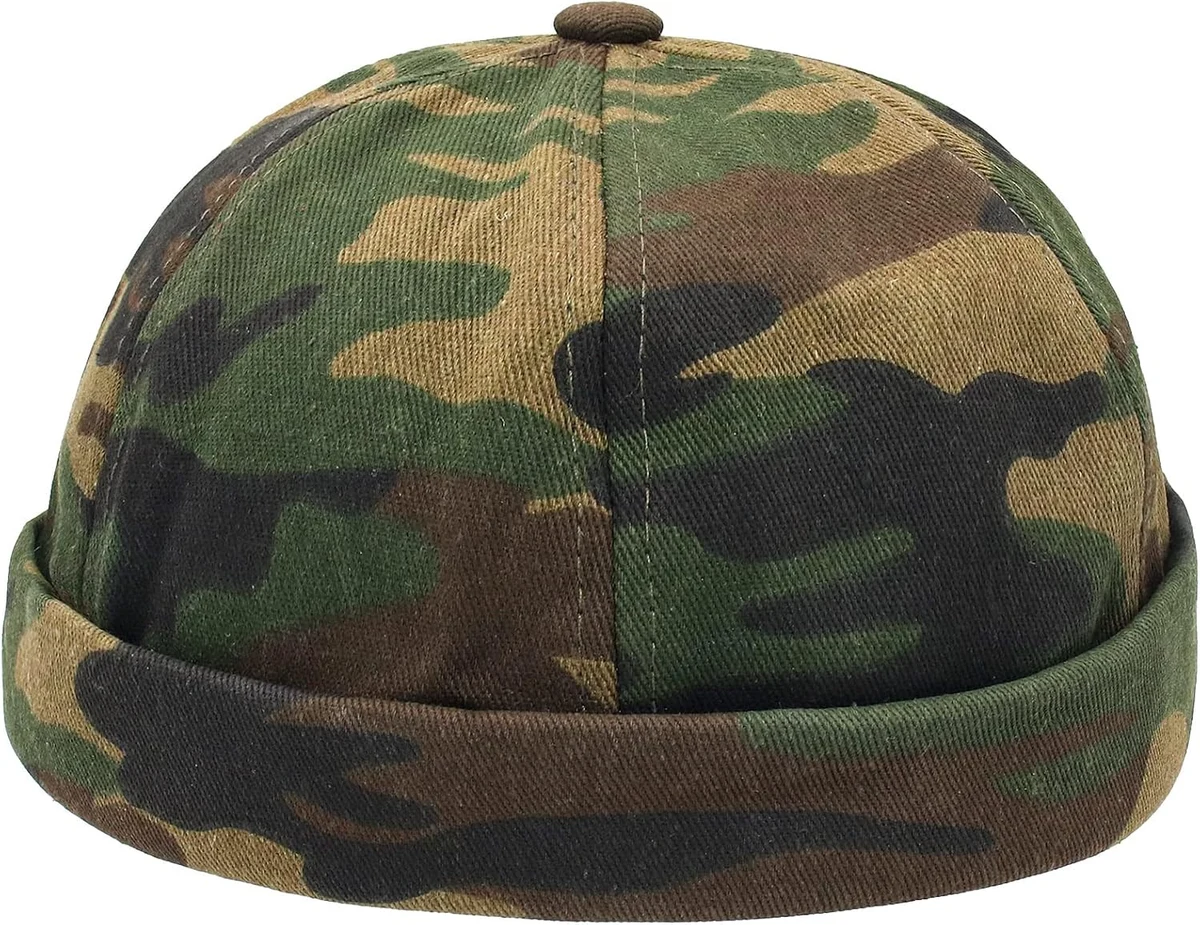 WULIQIUQIU Brimless Docker Cap for Men Sailor Cap Skullcap Beanie Hat