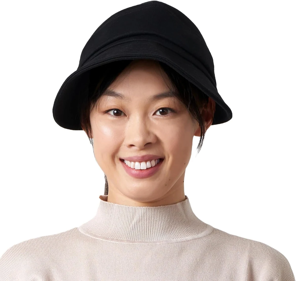 Chapeau Femme Soleil Casquette Visiere - Chapeau Cloche Pliable Protection Anti UV Capeline Bord Large Gavroche Queue De Cheval Accessoire Plein Air