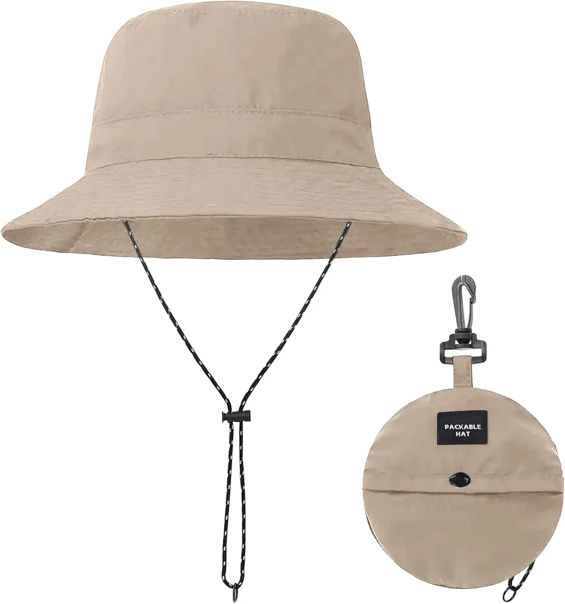 Chapeau de Soleil Pliable pour Femme, Réglable Bob Homme, Léger Bobs Femme pour la Plage et la Pêche