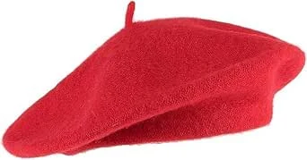 HAJRA Béret en laine pour adulte - Style français - Couleur classique - Doux et chaud - Unisexe - Style vintage