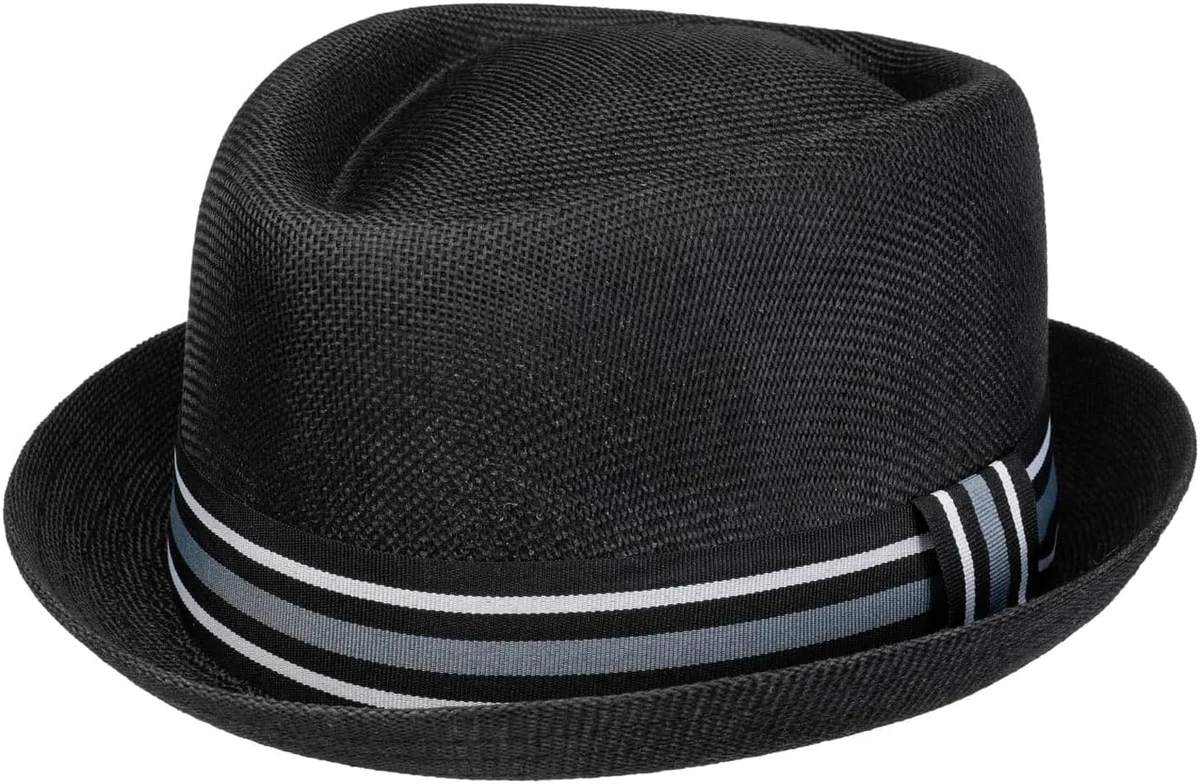 Lipodo CHAPEAUSHOP Light Summer Chapeau Pork Pie Bande Reps Multicolore Homme Printemps Ete