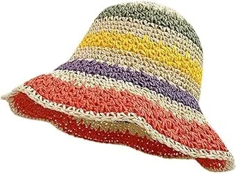 Chapeau de Paille de Femmes Plage Bonnet de Soleil Pliable Grande Dame Disquette De Papier Tresse Large Bord pour Voyage Décoration Décoration Vacances D'été