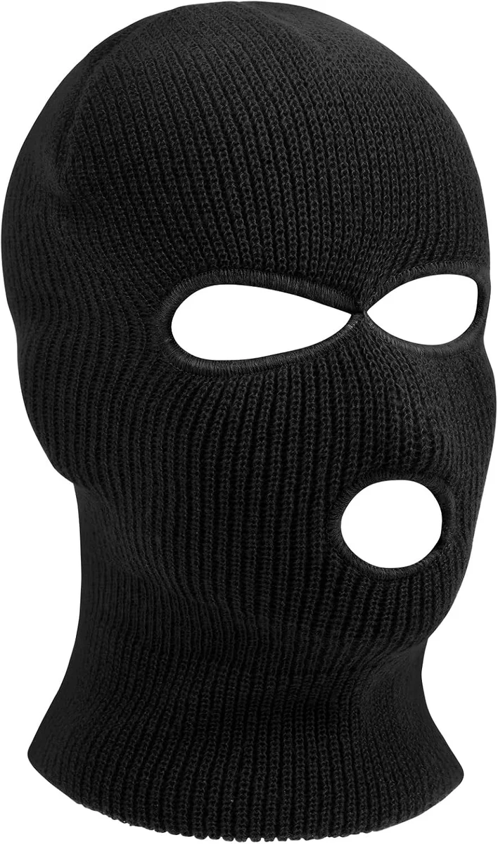 Cagoule 2 ou 3 Trous, Cagoule Balaclava, Balaclava à 2 ou 3 Trous Tricoté, Cagoules de Visage Comple, pour Ski Moto Vélo Cyclisme, pour Hommes et Femmes