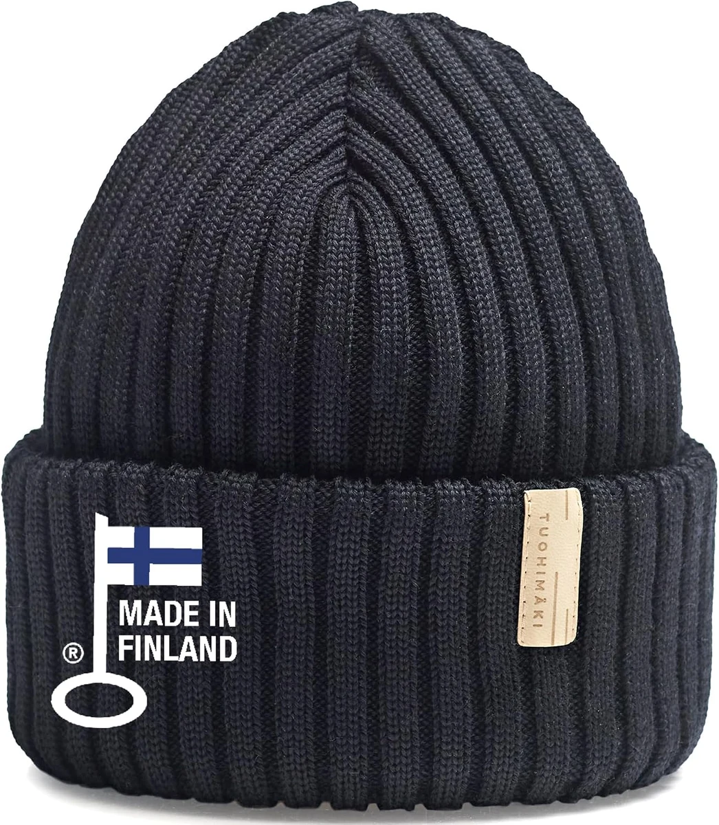 Kustavi Bonnet en Laine mérinos pour Homme et Femme - Bonnet Classique - Fabriqué en Finlande - Variation Couleur