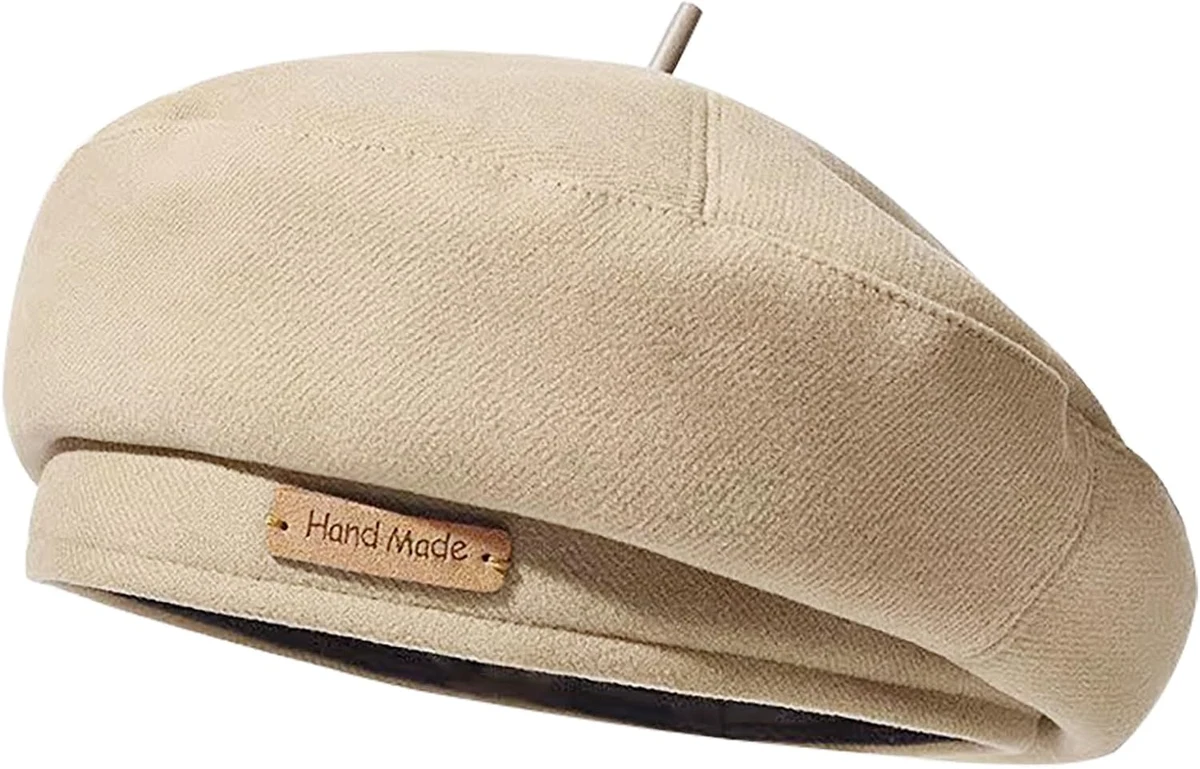 MESU Béret Femme Newspaper Kids Cap Classique Hiver Béret Peintre Chapeau