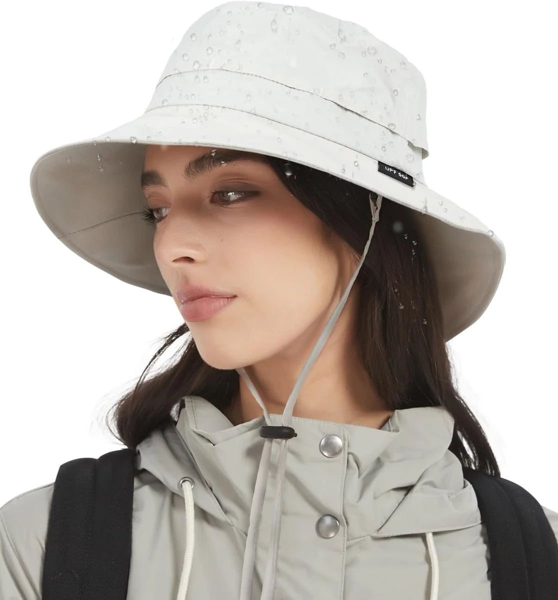 Creekstone Femme Bob Chapeau de Pluie imperméable, Chapeau Souple de Soleil Anti-UV UPF50+, d'été Pliable pour Homme Randonnée, Voyage