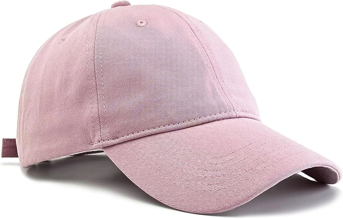 FUIPVGI Casquette de baseball pour femme et homme, chapeau de soleil en coton réglable et doux, chapeau de sport pour femme, chapeau de soleil vintage classique pour femme, casquette de baseball rose