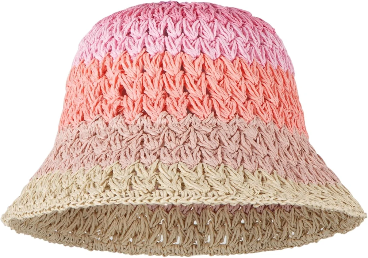 Chapeau de paille pour femme - Pliable et réglable - Chapeau de soleil à fleurs - Chapeau de plage à large bord - Chapeau d'été