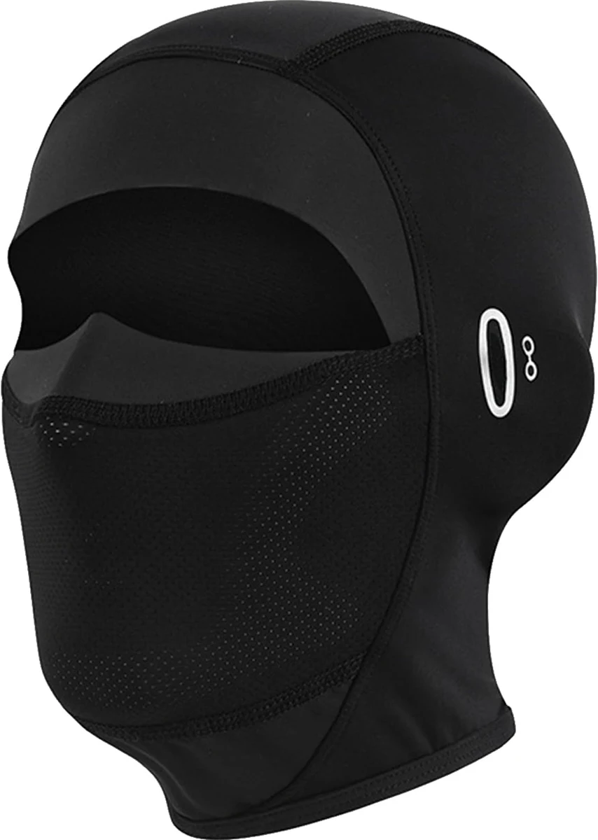 WUBAYI Cagoule d'été moto en soie glacée, avec protection UV et respirante, rafraîchissante pour cyclisme, sports de plein air, unisexe, noire