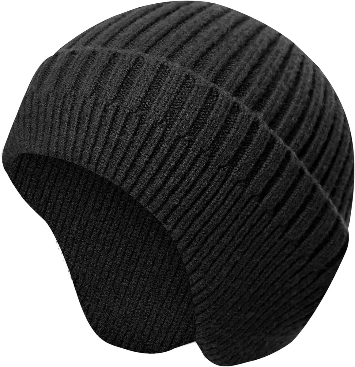 Bonnet Hiver en Tricoté avec Cache Oreilles pour Hommes et Femmes Chaud Beanie Chapeau pour Cyclisme, Ski, Neige, Randonnée, Camping, Alpinisme