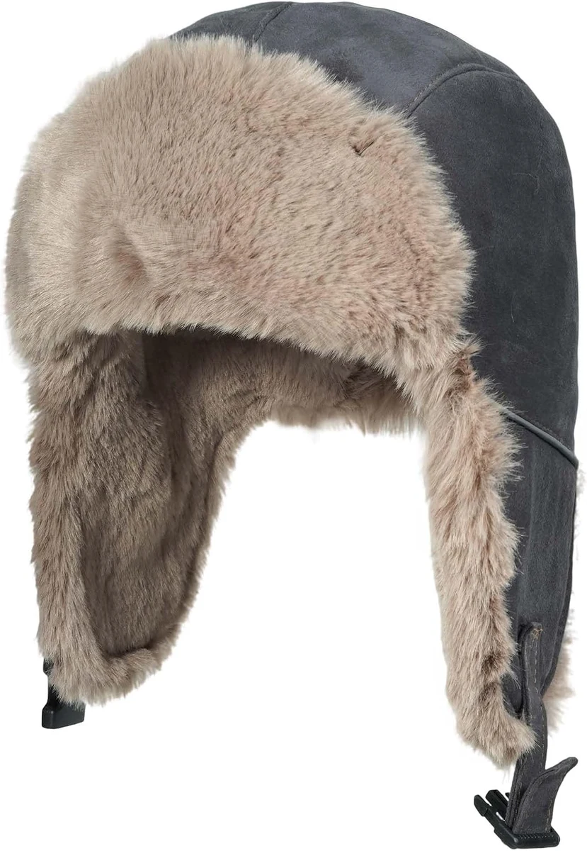 CLAPE Chapeau de Trappeur Chapka Homme Femme Bonnet d'hiver avec Cache Oreilles Bonnet de Russie en Fausse Fourrure Bonnet Aviateur Chaud