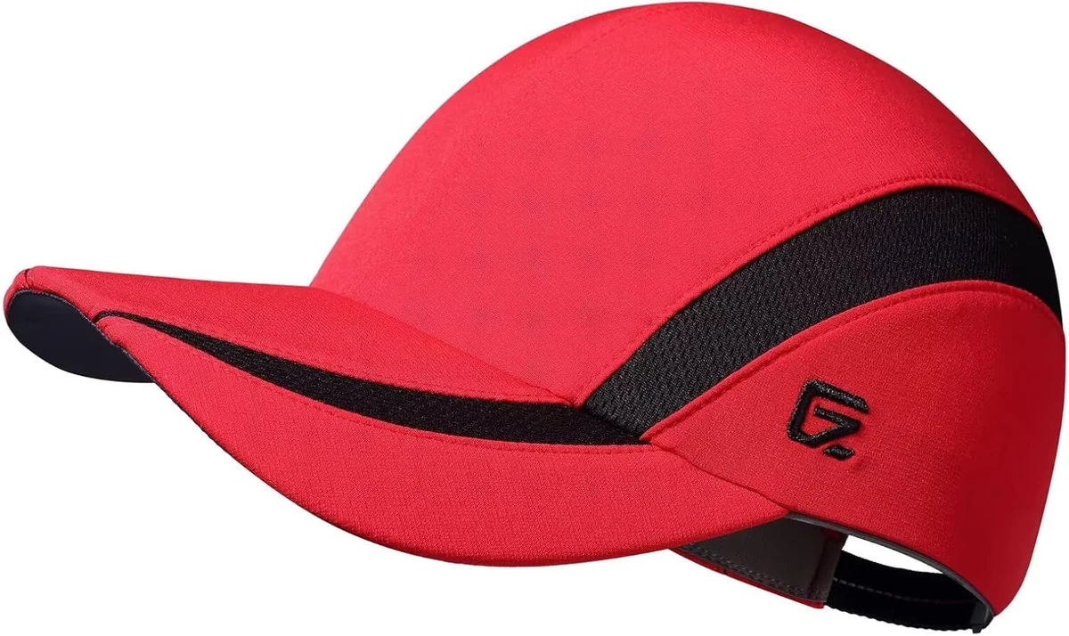 GADIEMKENSD Casquette de Course Performance, Maille Respirante | Bandeau Rafraîchissant, Design Réfléchissant à l'Arrière